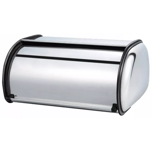 БРИО METALLICA - КУТИЯ ЗА ХЛЯБ ОТ НЕРЪЖДАЕМА СТОМАНА - МАТИРАНА 35.5 Х 23 Х 14.5 СМ, 0.28 ММ