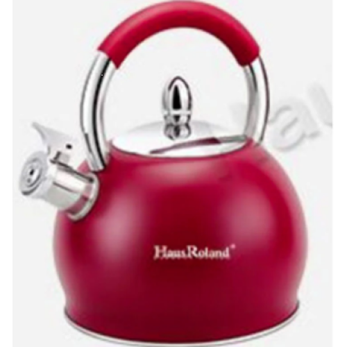 ЧАЙНИК СВИРЕЩ ЧАЙНИК ЧЕРВЕН НЕРЪЖДАЕМА СТОМАНА HR 786-1 3.0 L