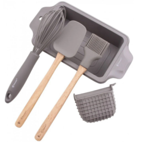 КОМПЛЕКТ ЗА ПЕЧЕНЕ НА ХЛЯБ / СЛАДКИШ СИЛИКОН K 93704 P