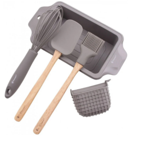 КОМПЛЕКТ ЗА ПЕЧЕНЕ НА ХЛЯБ / СЛАДКИШ СИЛИКОН K 93704 P