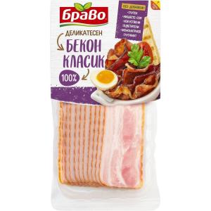 БРАВО ПУШЕН БЕКОН 0.160 СЛАЙС ДЕЛИКАТЕСЕН