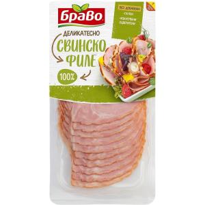 БРАВО ПУШЕНО СВИНСКО ФИЛЕ 0.200 СЛАЙС ВАКУУМ
