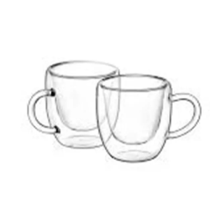 ЧАША ЗА ЕСПРЕСО С ДРЪЖКА LUIGI FERRERO COFFEINA FR-8014 90МЛ 2БРОЯ