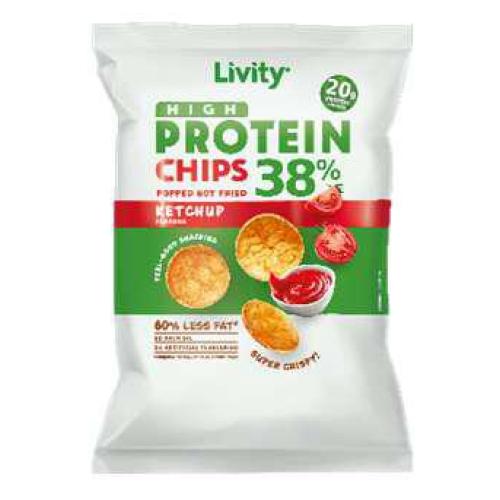 ПРОТЕИНОВ ЧИПС ЛИВИТИ 0.052 КЕТЧУП