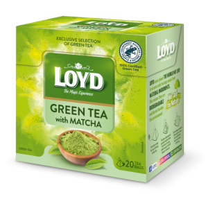 ЛОЙД ЗЕЛЕН ЧАЙ СЕНЧА С ДОБАВЕН ЯПОНСКИ ЗЕЛЕН ЧАЙ МАТЧА 20Х1.5ГР.