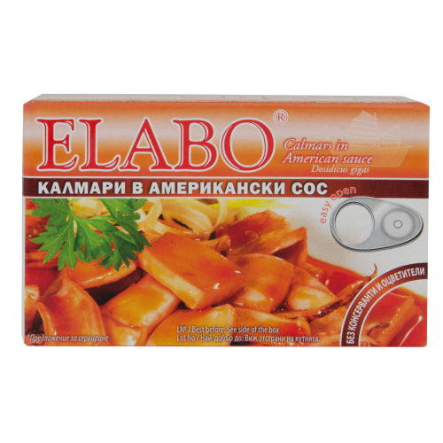 ЕЛАБО КАЛМАРИ В АМЕРИКАНСКИ СОС 111 ГР.