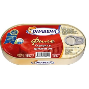 ДИАВЕНА ХАНЗА СКУМРИЯ 0.180 ПОДЛЮТЕН ДОМАТЕН СОС