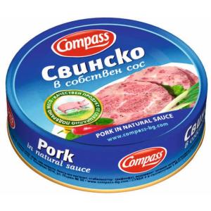 КОМПАС СВИНСКО МЕСО В СОБСТВЕН СОС 0.180