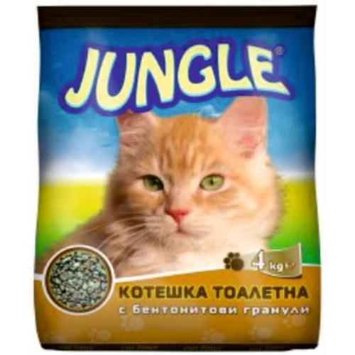 ДЖАНГЪЛ КОТЕШКА WC БЕНТОНИТОВИ ГРАНУЛИ 4КГ