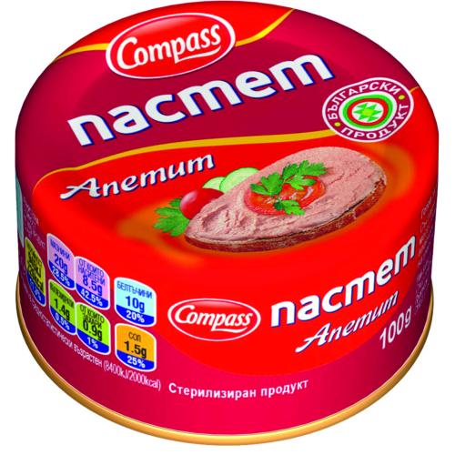 КОМПАС ПАСТЕТ АПЕТИТ 100 НОВО