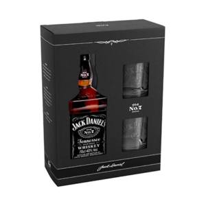УИСКИ ДЖАК ДАНИЕЛС 0.700 КАРТОНЕНА КУТИЯ+2 ЧАШИ