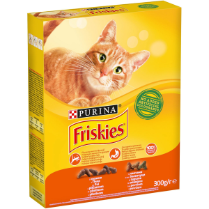 ФРИСКИС КОТКА 300G ADULT ПИЛЕ/ЗЕЛЕНЧУЦИ /8247/