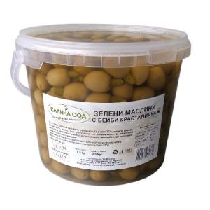 КАЛИНА МАСЛИНИ ЗЕЛЕНИ С КРАСТАВИЧКА 3.500