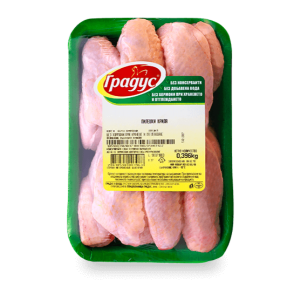 ГРАДУС ПИЛЕШКИ КРИЛА ТАРЕЛКА БЪРЗО ЗАМРАЗЕНИ